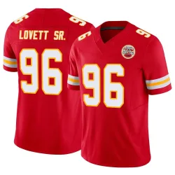 Men's Fabien Lovett Sr. Kansas City Chiefs No.96 Limited Vapor F.U.S.E. Jersey - Red