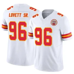 Men's Fabien Lovett Sr. Kansas City Chiefs No.96 Limited Vapor F.U.S.E. Jersey - White