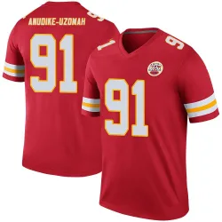 Men's Felix Anudike-Uzomah Kansas City Chiefs No.91 Legend Color Rush Jersey - Red