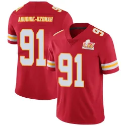 Men's Felix Anudike-Uzomah Kansas City Chiefs No.91 Limited Team Color Vapor Untouchable Super Bowl LIX Jersey - Red