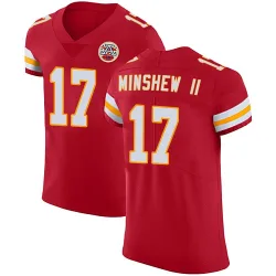 Men's Gardner Minshew Kansas City Chiefs No.17 Elite Team Color Vapor Untouchable Jersey - Red