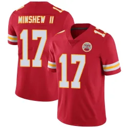 Men's Gardner Minshew Kansas City Chiefs No.17 Limited Team Color Vapor Untouchable Jersey - Red