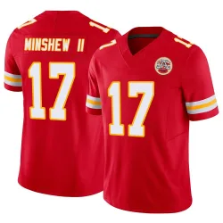 Men's Gardner Minshew Kansas City Chiefs No.17 Limited Vapor F.U.S.E. Jersey - Red