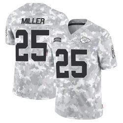 Men's Glendon Miller Kansas City Chiefs No.25 Limited 2024 Salute to Service Jersey - Arctic Camo