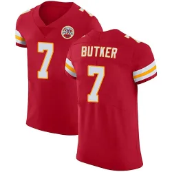 Men's Harrison Butker Kansas City Chiefs No.7 Elite Team Color Vapor Untouchable Jersey - Red