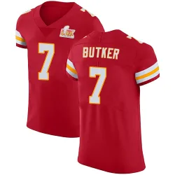 Men's Harrison Butker Kansas City Chiefs No.7 Elite Team Color Vapor Untouchable Super Bowl LIX Jersey - Red