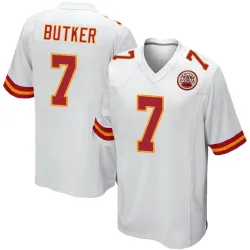 Men's Harrison Butker Kansas City Chiefs No.7 Game Jersey - White