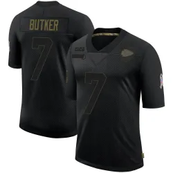 Men's Harrison Butker Kansas City Chiefs No.7 Limited 2020 Salute To Service Jersey - Black