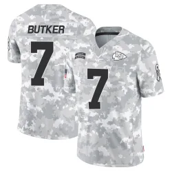Men's Harrison Butker Kansas City Chiefs No.7 Limited 2024 Salute to Service Jersey - Arctic Camo