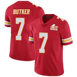 Men's Harrison Butker Kansas City Chiefs No.7 Limited Team Color Vapor Untouchable Super Bowl LIX Jersey - Red
