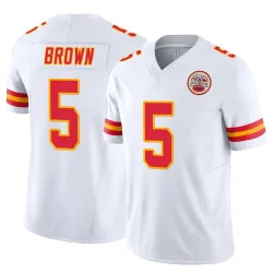 Men's Hollywood Brown Kansas City Chiefs No.5 Limited Vapor F.U.S.E. Jersey - White