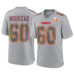 Men's Hunter Nourzad Kansas City Chiefs No.60 Game Atmosphere Fashion Super Bowl LIX Jersey - Gray