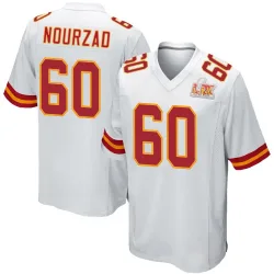 Men's Hunter Nourzad Kansas City Chiefs No.60 Game Super Bowl LIX Jersey - White