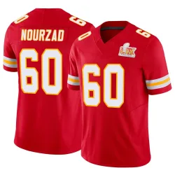 Men's Hunter Nourzad Kansas City Chiefs No.60 Limited Vapor F.U.S.E. Super Bowl LIX Jersey - Red