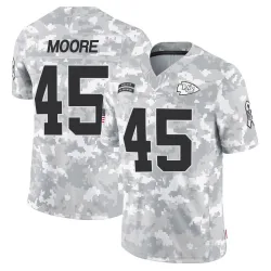 Men's Isaiah Moore Kansas City Chiefs No.45 Limited 2024 Salute to Service Jersey - Arctic Camo
