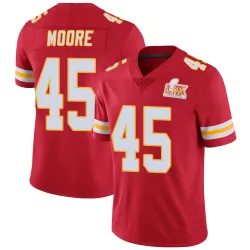 Men's Isaiah Moore Kansas City Chiefs No.45 Limited Team Color Vapor Untouchable Super Bowl LIX Jersey - Red