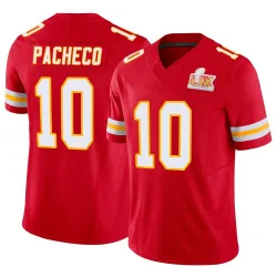 Men's Isiah Pacheco Kansas City Chiefs No.10 Limited Vapor F.U.S.E. Super Bowl LIX Jersey - Red