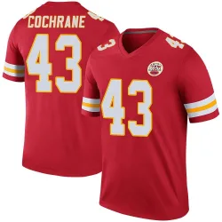 Men's Jack Cochrane Kansas City Chiefs No.43 Legend Color Rush Jersey - Red