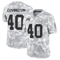 Men's Jacobe Covington Kansas City Chiefs No.40 Limited 2024 Salute to Service Jersey - Arctic Camo