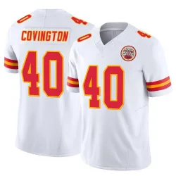 Men's Jacobe Covington Kansas City Chiefs No.40 Limited Vapor F.U.S.E. Jersey - White