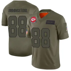 Men's Jake Briningstool Kansas City Chiefs No.88 Limited 2019 Salute to Service Jersey - Camo
