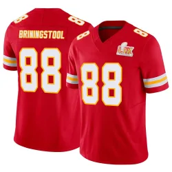 Men's Jake Briningstool Kansas City Chiefs No.88 Limited Vapor F.U.S.E. Super Bowl LIX Jersey - Red