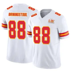 Men's Jake Briningstool Kansas City Chiefs No.88 Limited Vapor F.U.S.E. Super Bowl LIX Jersey - White