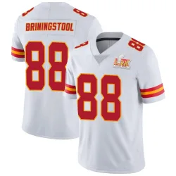 Men's Jake Briningstool Kansas City Chiefs No.88 Limited Vapor Untouchable Super Bowl LIX Jersey - White