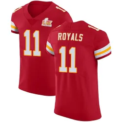Men's Jalen Royals Kansas City Chiefs No.11 Elite Team Color Vapor Untouchable Super Bowl LIX Jersey - Red