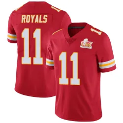 Men's Jalen Royals Kansas City Chiefs No.11 Limited Team Color Vapor Untouchable Super Bowl LIX Jersey - Red
