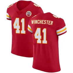 Men's James Winchester Kansas City Chiefs No.41 Elite Team Color Vapor Untouchable Jersey - Red