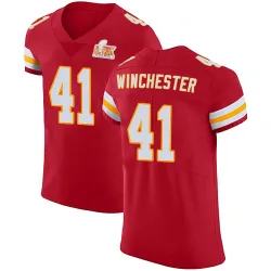 Men's James Winchester Kansas City Chiefs No.41 Elite Team Color Vapor Untouchable Super Bowl LIX Jersey - Red