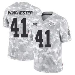 Men's James Winchester Kansas City Chiefs No.41 Limited 2024 Salute to Service Jersey - Arctic Camo
