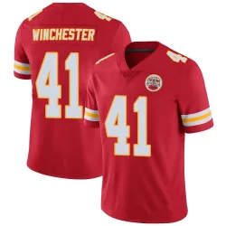 Men's James Winchester Kansas City Chiefs No.41 Limited Team Color Vapor Untouchable Jersey - Red