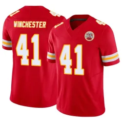 Men's James Winchester Kansas City Chiefs No.41 Limited Vapor F.U.S.E. Jersey - Red