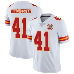Men's James Winchester Kansas City Chiefs No.41 Limited Vapor Untouchable Jersey - White