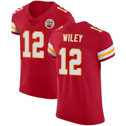 Men's Jared Wiley Kansas City Chiefs No.12 Elite Team Color Vapor Untouchable Jersey - Red