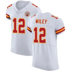 Men's Jared Wiley Kansas City Chiefs No.12 Elite Vapor Untouchable Jersey - White