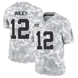 Men's Jared Wiley Kansas City Chiefs No.12 Limited 2024 Salute to Service Jersey - Arctic Camo