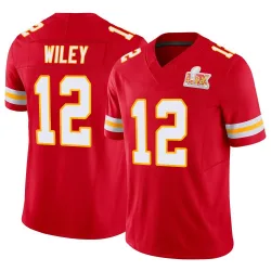 Men's Jared Wiley Kansas City Chiefs No.12 Limited Vapor F.U.S.E. Super Bowl LIX Jersey - Red