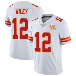 Men's Jared Wiley Kansas City Chiefs No.12 Limited Vapor Untouchable Super Bowl LIX Jersey - White