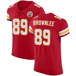 Men's Jason Brownlee Kansas City Chiefs No.89 Elite Team Color Vapor Untouchable Jersey - Red