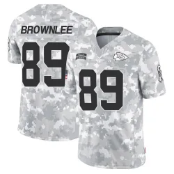 Men's Jason Brownlee Kansas City Chiefs No.89 Limited 2024 Salute to Service Jersey - Arctic Camo