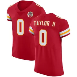 Men's Jason Taylor II Kansas City Chiefs No.0 Elite Team Color Vapor Untouchable Jersey - Red