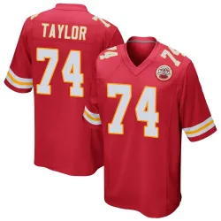 Men's Jawaan Taylor Kansas City Chiefs No.74 Game Team Color Jersey - Red