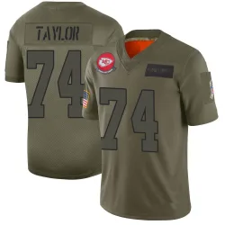 Men's Jawaan Taylor Kansas City Chiefs No.74 Limited 2019 Salute to Service Jersey - Camo