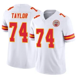 Men's Jawaan Taylor Kansas City Chiefs No.74 Limited Vapor F.U.S.E. Jersey - White