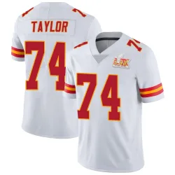 Men's Jawaan Taylor Kansas City Chiefs No.74 Limited Vapor Untouchable Super Bowl LIX Jersey - White