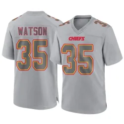 Men's Jaylen Watson Kansas City Chiefs No.35 Game Atmosphere Fashion Jersey - Gray