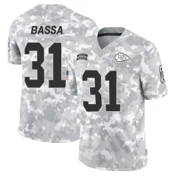 Men's Jeffrey Bassa Kansas City Chiefs No.31 Limited 2024 Salute to Service Jersey - Arctic Camo